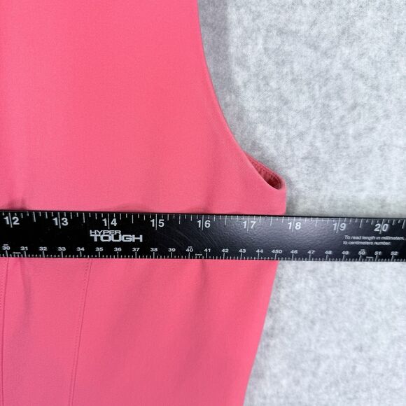 Antonio Melani Dress Sheath Womens Sz 10 Pink Solid Sleeveless Stretch - Picture 8 of 16